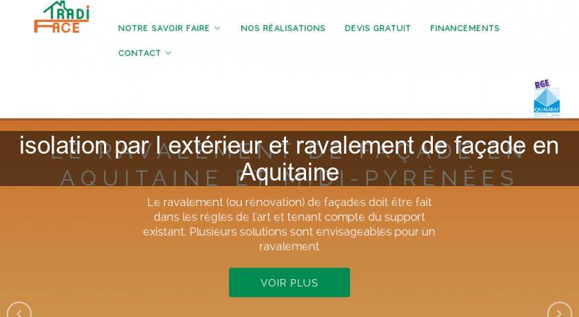 isolation par l'extérieur et ravalement de façade en Aquitaine isolation par l'extérieur et ravalement de façade en Aquitaine