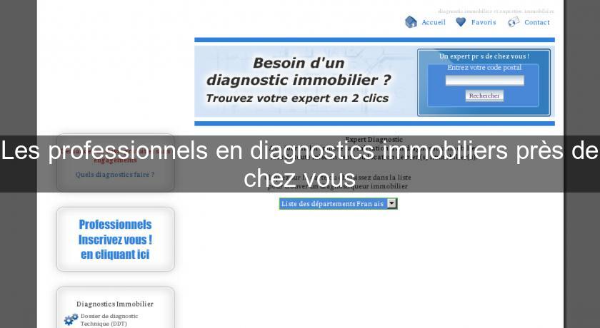 Les professionnels en diagnostics immobiliers près de chez vous Les professionnels en diagnostics immobiliers près de chez vous