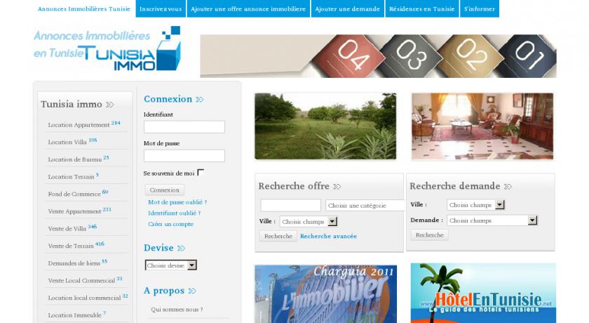 Location, vente de biens immobiliers en Tunisie Location, vente de biens immobiliers en Tunisie