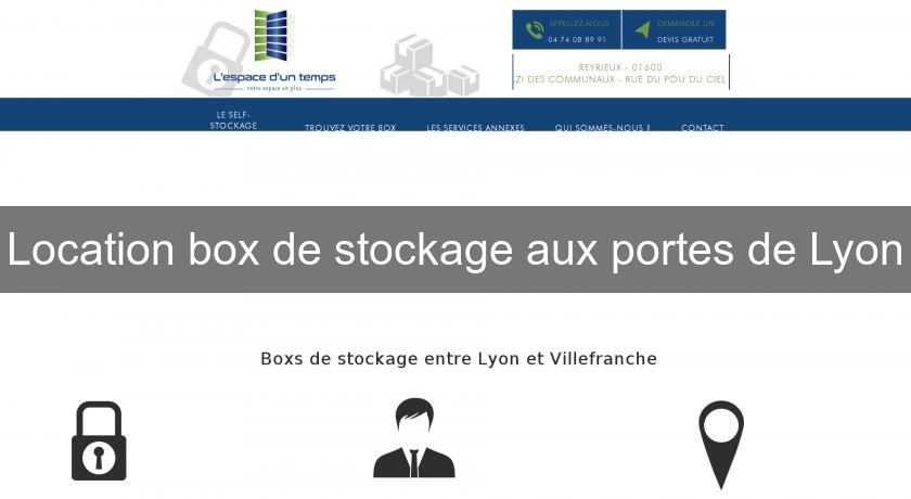Location box de stockage aux portes de Lyon Location box de stockage aux portes de Lyon