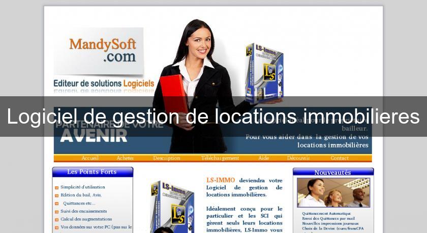 Logiciel de gestion de locations immobilieres Logiciel de gestion de locations immobilieres