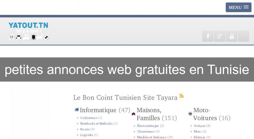 petites annonces web gratuites en Tunisie petites annonces web gratuites en Tunisie