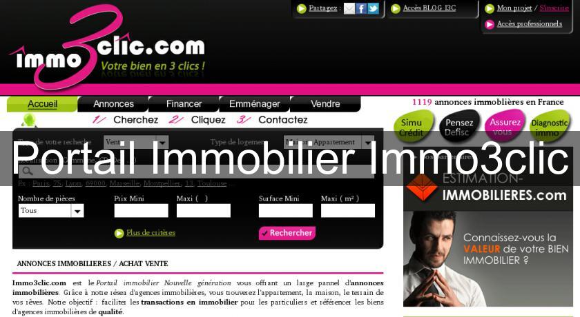 Portail Immobilier Immo3clic Portail Immobilier Immo3clic