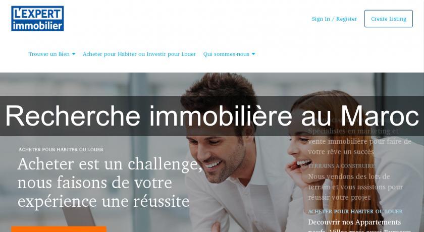 Recherche immobilière au Maroc Recherche immobilière au Maroc