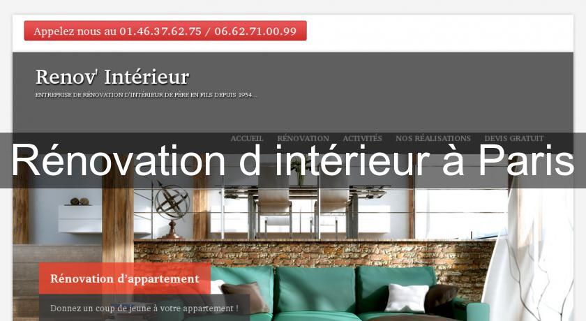 Rénovation d'intérieur à Paris Rénovation d'intérieur à Paris