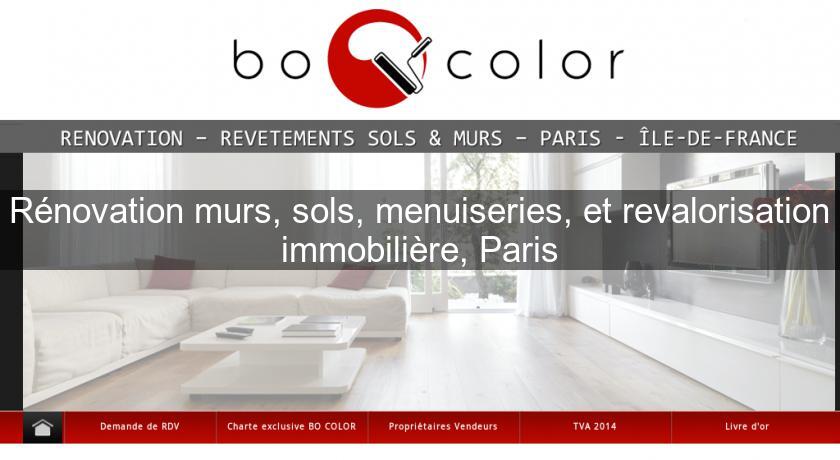 Rénovation murs, sols, menuiseries, et revalorisation immobilière, Paris Rénovation murs, sols, menuiseries, et revalorisation immobilière, Paris