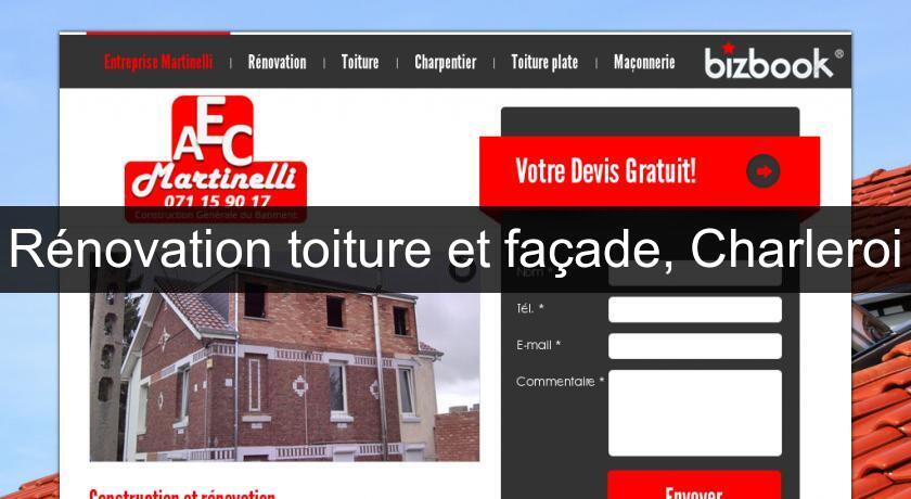 Rénovation toiture et façade, Charleroi Rénovation toiture et façade, Charleroi