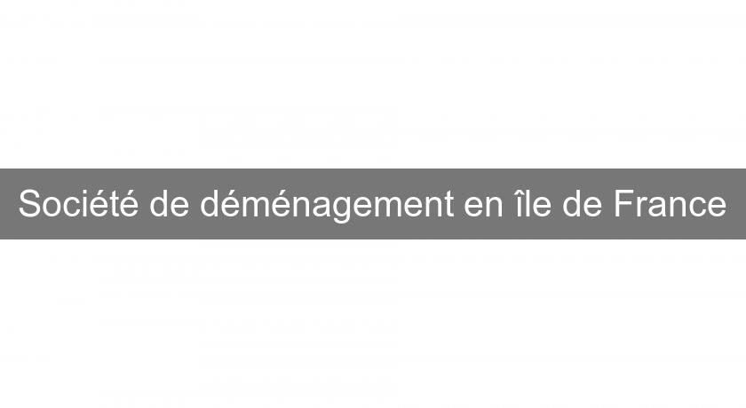 Société de déménagement en île de France Société de déménagement en île de France