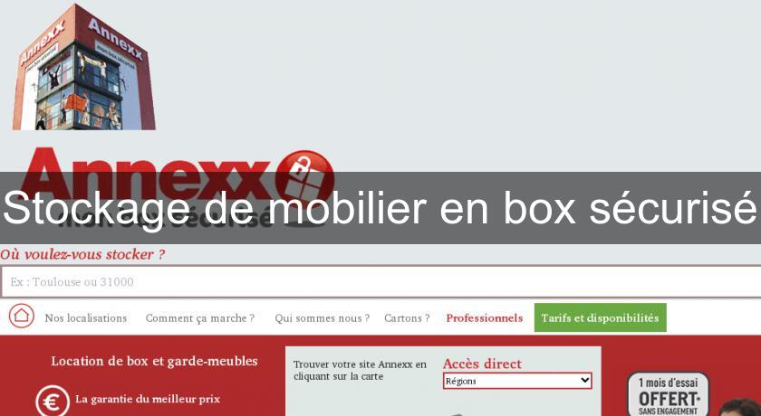 Stockage de mobilier en box sécurisé Stockage de mobilier en box sécurisé