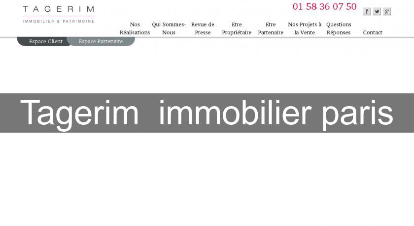 Tagerim immobilier paris Tagerim immobilier paris