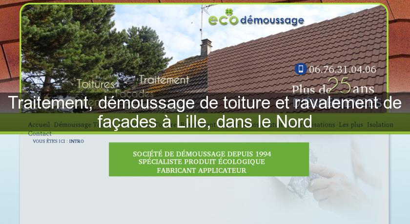 Traitement, démoussage de toiture et ravalement de façades à Lille, dans le Nord Traitement, démoussage de toiture et ravalement de façades à Lille, dans le Nord