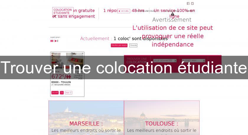 Trouver une colocation étudiante Trouver une colocation étudiante