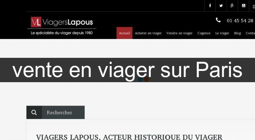 vente en viager sur Paris vente en viager sur Paris