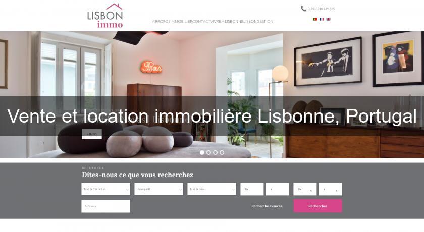 Vente et location immobilière Lisbonne, Portugal Vente et location immobilière Lisbonne, Portugal