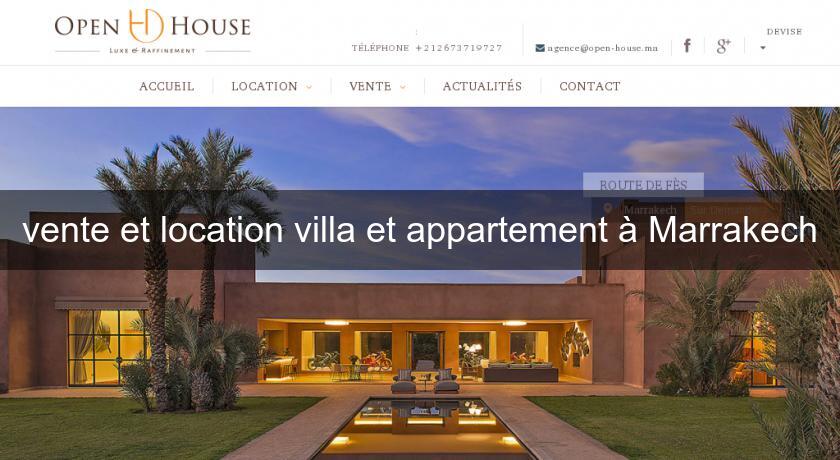 vente et location villa et appartement à Marrakech vente et location villa et appartement à Marrakech