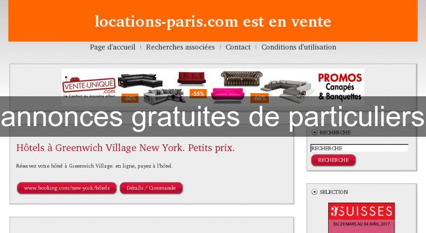 annonces gratuites de particuliers annonces gratuites de particuliers