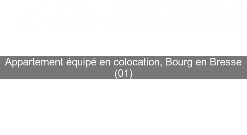 Appartement équipé en colocation, Bourg en Bresse (01) Appartement équipé en colocation, Bourg en Bresse (01)