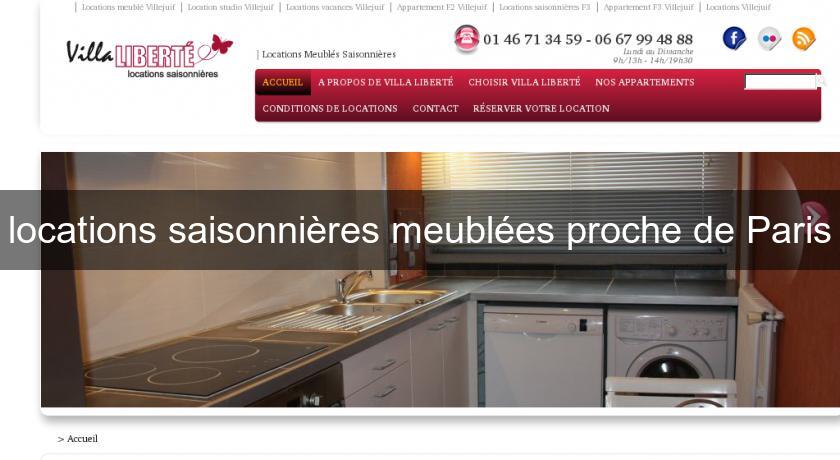 locations saisonnières meublées proche de Paris locations saisonnières meublées proche de Paris
