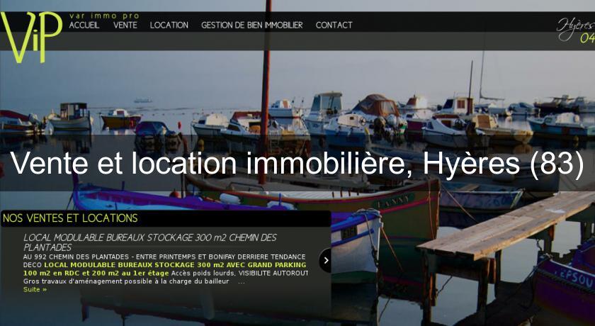 Vente et location immobilière, Hyères (83) Vente et location immobilière, Hyères (83)