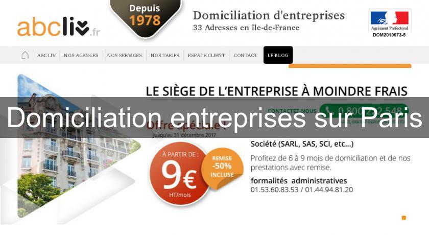 Domiciliation entreprises sur Paris Domiciliation entreprises sur Paris
