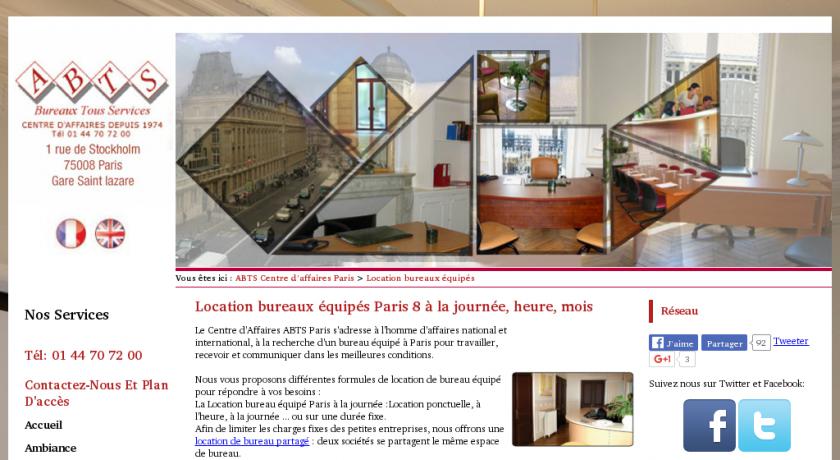 Location à la carte de bureaux équipés et services de secrétariat, Paris VIII Location à la carte de bureaux équipés et services de secrétariat, Paris VIII