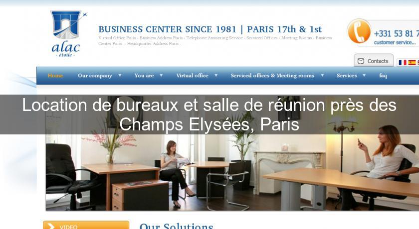 Location de bureaux et salle de réunion près des Champs Elysées, Paris Location de bureaux et salle de réunion près des Champs Elysées, Paris