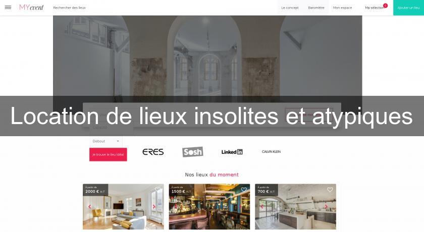 Location de lieux insolites et atypiques Location de lieux insolites et atypiques
