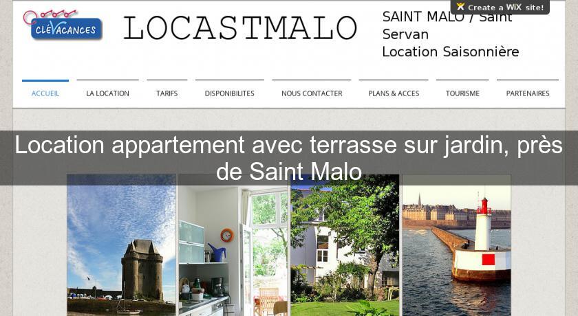 Location appartement avec terrasse sur jardin, près de Saint Malo Location appartement avec terrasse sur jardin, près de Saint Malo