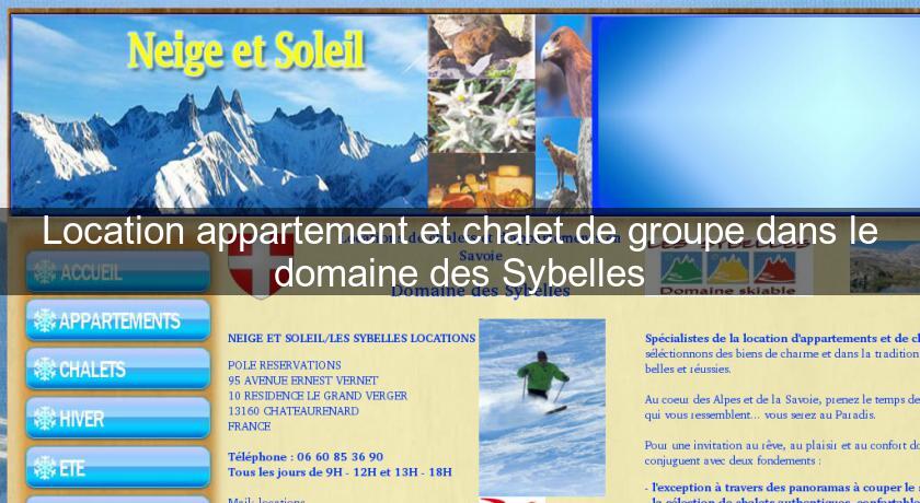 Location appartement et chalet de groupe dans le domaine des Sybelles Location appartement et chalet de groupe dans le domaine des Sybelles