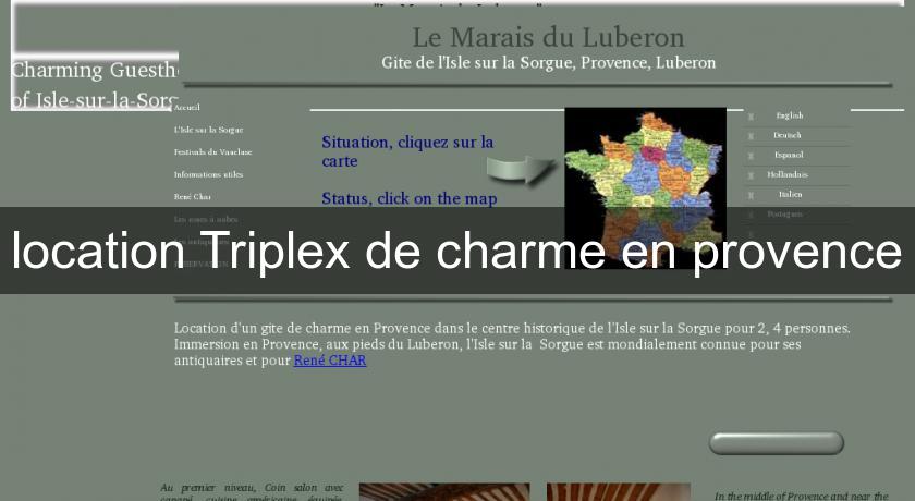 location Triplex de charme en provence location Triplex de charme en provence