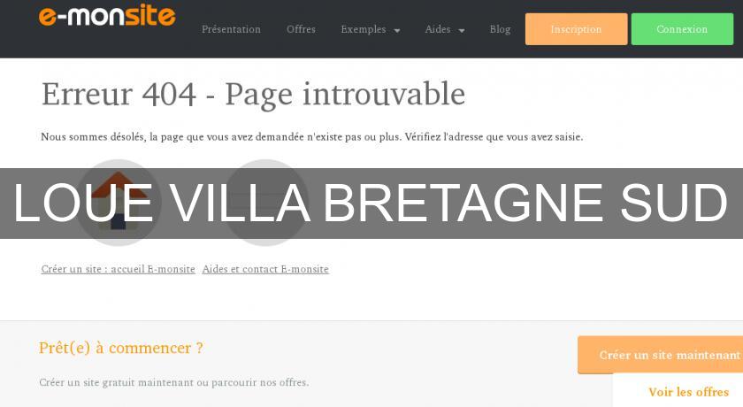 LOUE VILLA BRETAGNE SUD LOUE VILLA BRETAGNE SUD