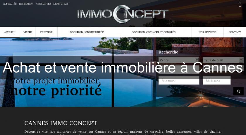 Achat et vente immobilière à Cannes Achat et vente immobilière à Cannes