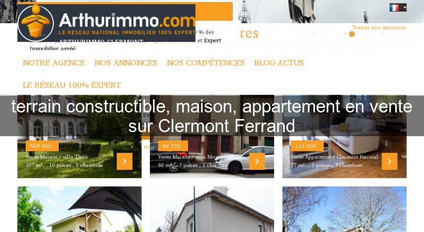 terrain constructible, maison, appartement en vente sur Clermont Ferrand terrain constructible, maison, appartement en vente sur Clermont Ferrand