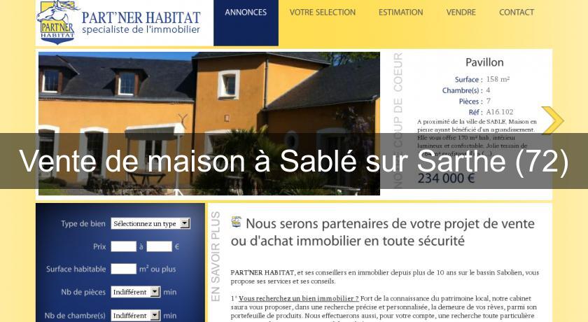 Vente de maison à Sablé sur Sarthe (72) Vente de maison à Sablé sur Sarthe (72)