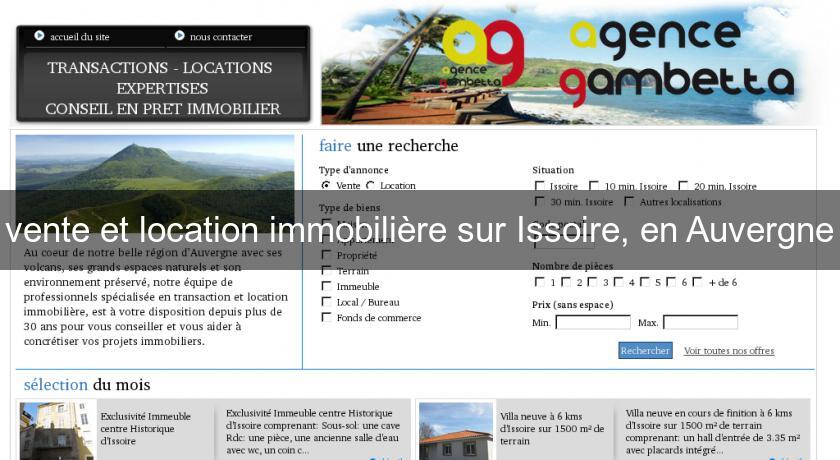 vente et location immobilière sur Issoire, en Auvergne vente et location immobilière sur Issoire, en Auvergne