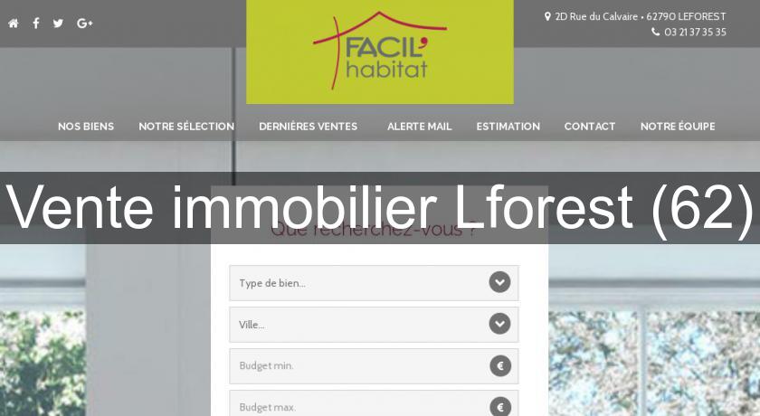 Vente immobilier Lforest (62) Vente immobilier Lforest (62)