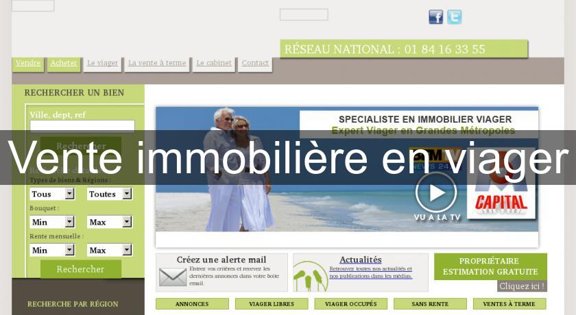 Vente immobilière en viager Vente immobilière en viager