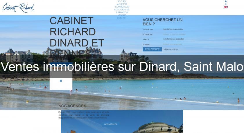 Ventes immobilières sur Dinard, Saint Malo Ventes immobilières sur Dinard, Saint Malo