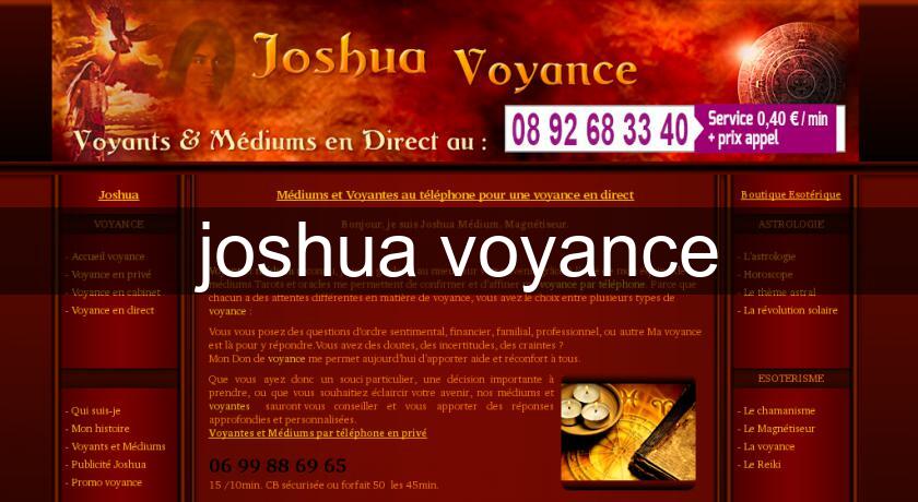 joshua voyance joshua voyance