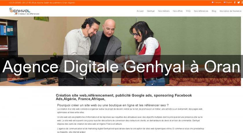Agence Digitale Genhyal à Oran Agence Digitale Genhyal à Oran