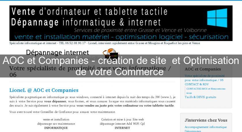 AOC et Companies - création de site et Optimisation de votre Commerce AOC et Companies - création de site et Optimisation de votre Commerce