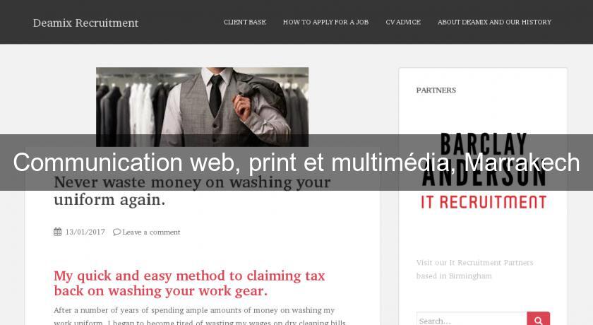 Communication web, print et multimédia, Marrakech Communication web, print et multimédia, Marrakech