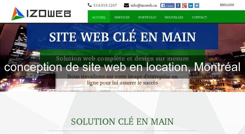 conception de site web en location, Montréal conception de site web en location, Montréal