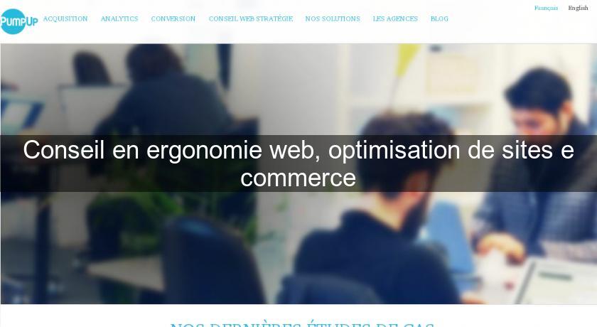 Conseil en ergonomie web, optimisation de sites e commerce Conseil en ergonomie web, optimisation de sites e commerce