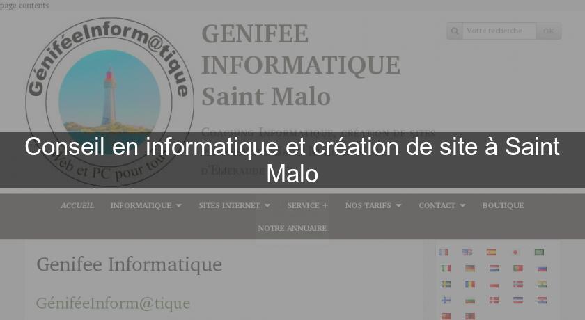 Conseil en informatique et création de site à Saint Malo Conseil en informatique et création de site à Saint Malo