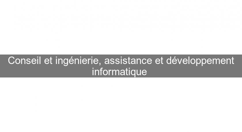 Conseil et ingénierie, assistance et développement informatique Conseil et ingénierie, assistance et développement informatique