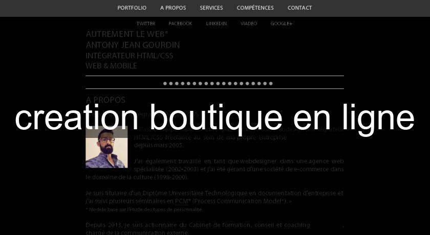 creation boutique en ligne creation boutique en ligne
