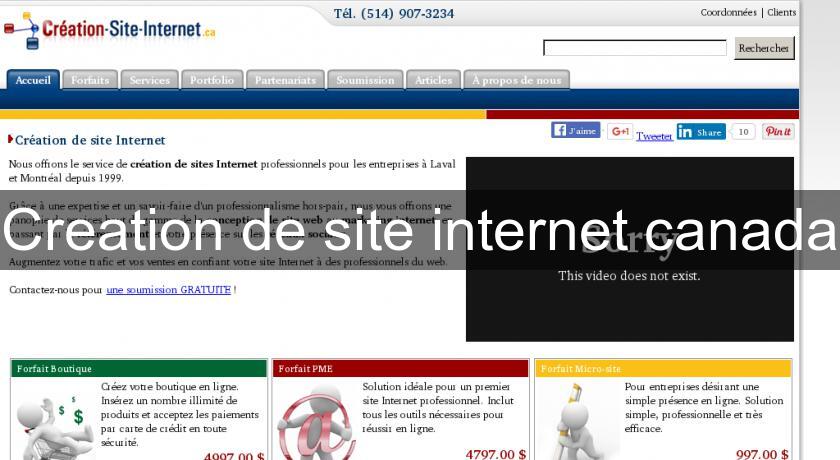 Creation de site internet canada Creation de site internet canada