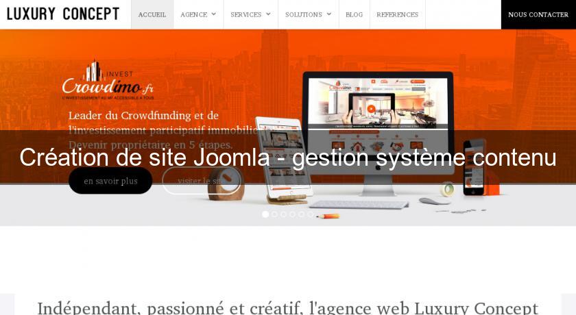 Création de site Joomla - gestion système contenu Création de site Joomla - gestion système contenu