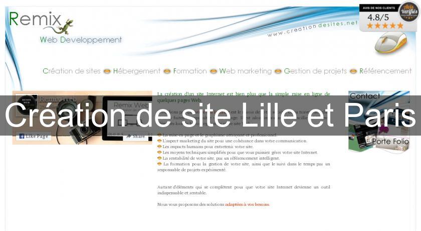 Création de site Lille et Paris Création de site Lille et Paris